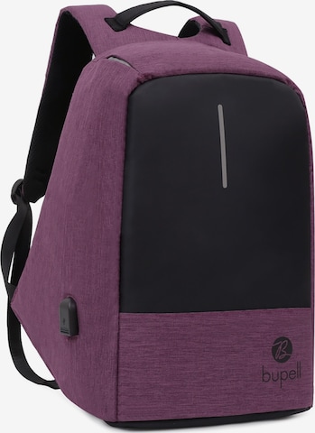 bupell Backpack 'Laptop & Anti-Diebstahl' in Purple: front