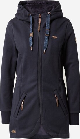 Ragwear Zip-Up Hoodie 'BRYSTOL' in Blue: front