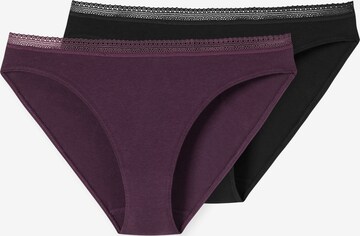 Slip SCHIESSER en violet : devant