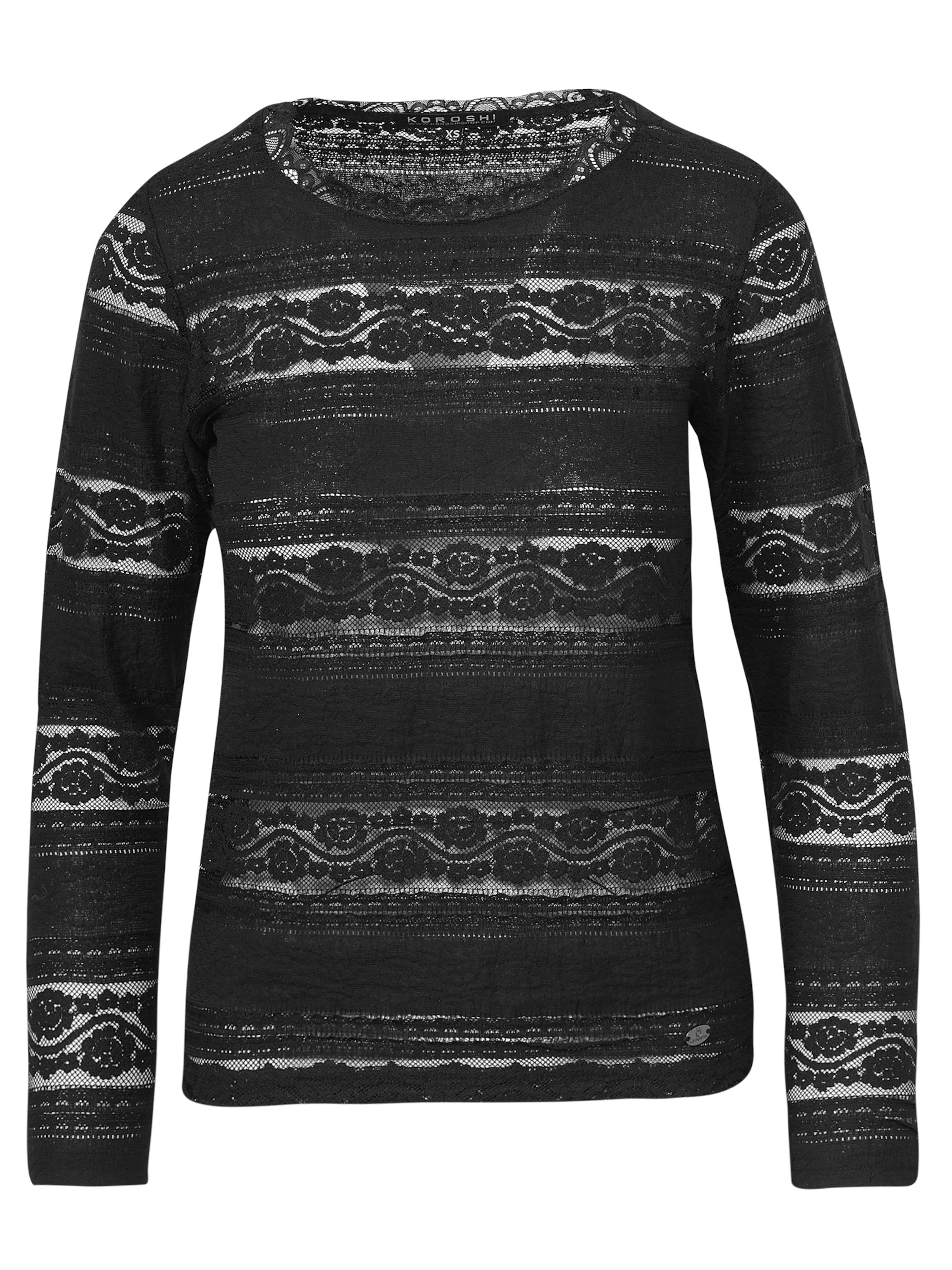 Maglietta di KOROSHI in nero: frontale