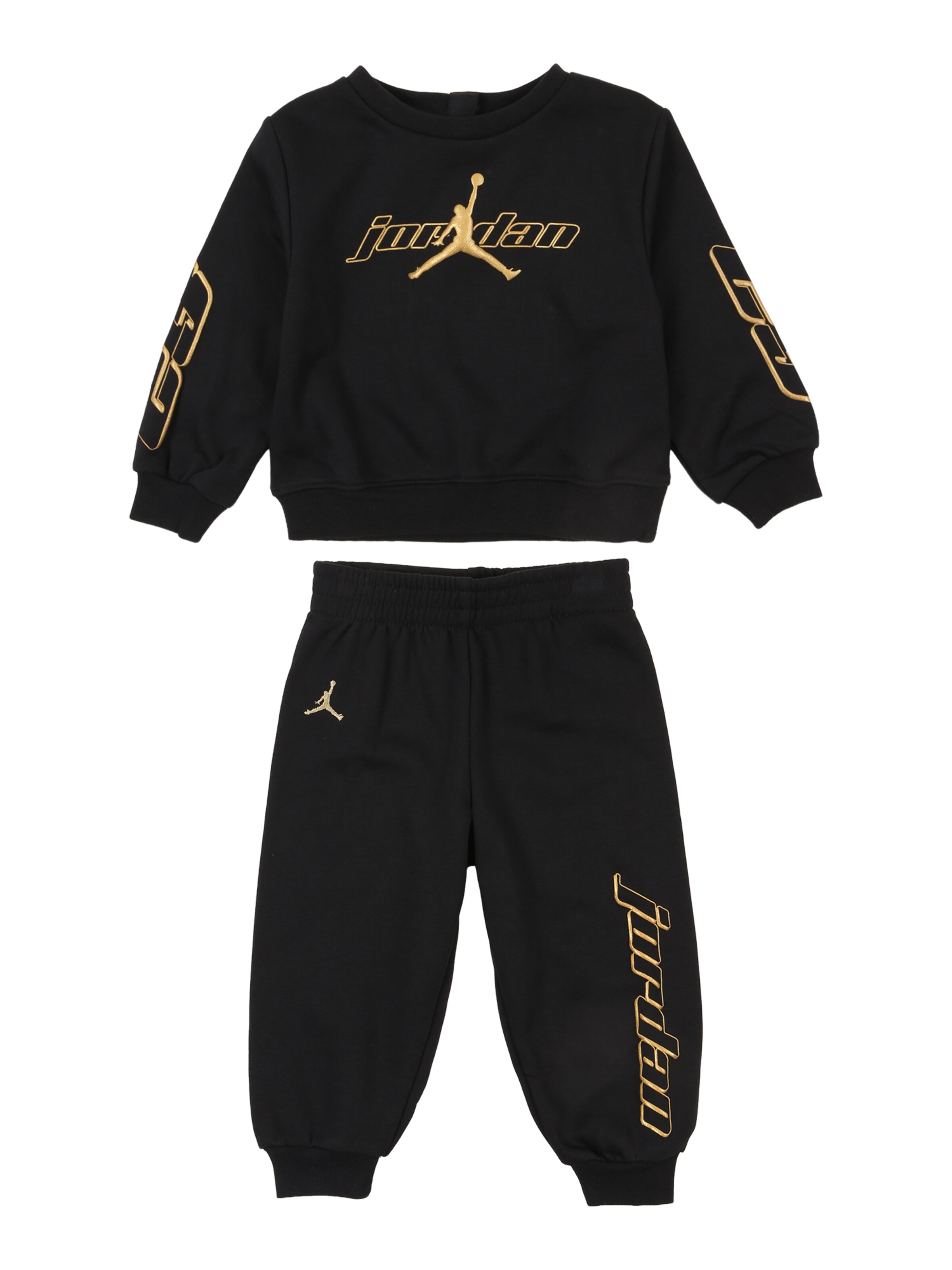 Survêtement Jordan en noir : devant