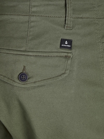 JACK & JONES Tapered Cargohose 'Paul Flake' in Grün