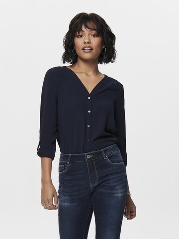 Chemisier 'ONLNova Lux' ONLY en bleu : devant