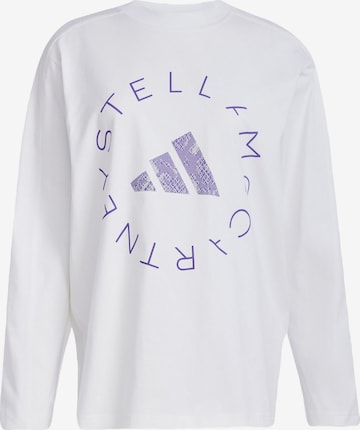 T-shirt fonctionnel ADIDAS BY STELLA MCCARTNEY en blanc : devant