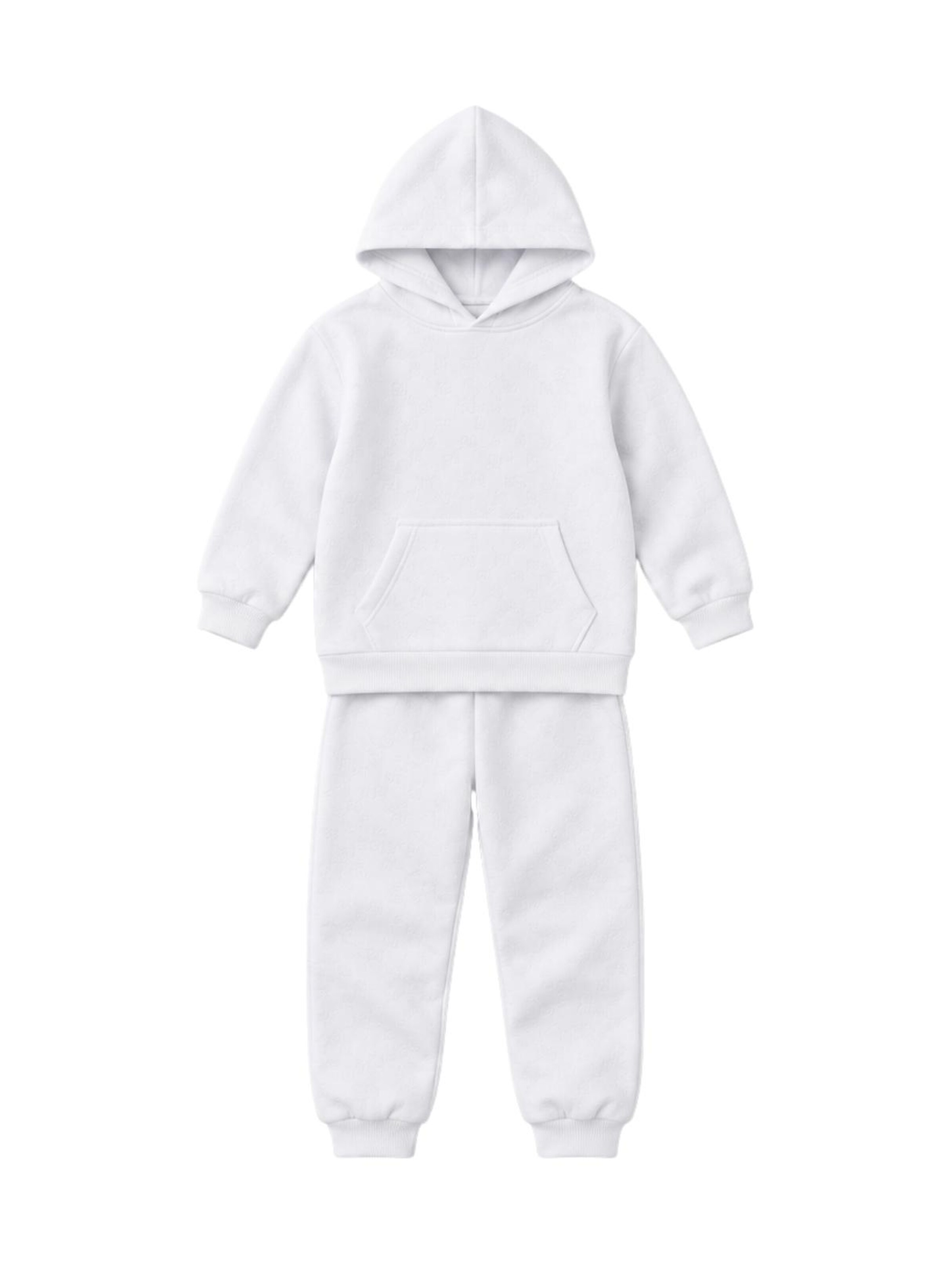 LOUIS LECLER Joggingpak 'Finn' in Wit: voorkant