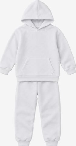 LOUIS LECLER Joggingpak 'Finn' in Wit: voorkant