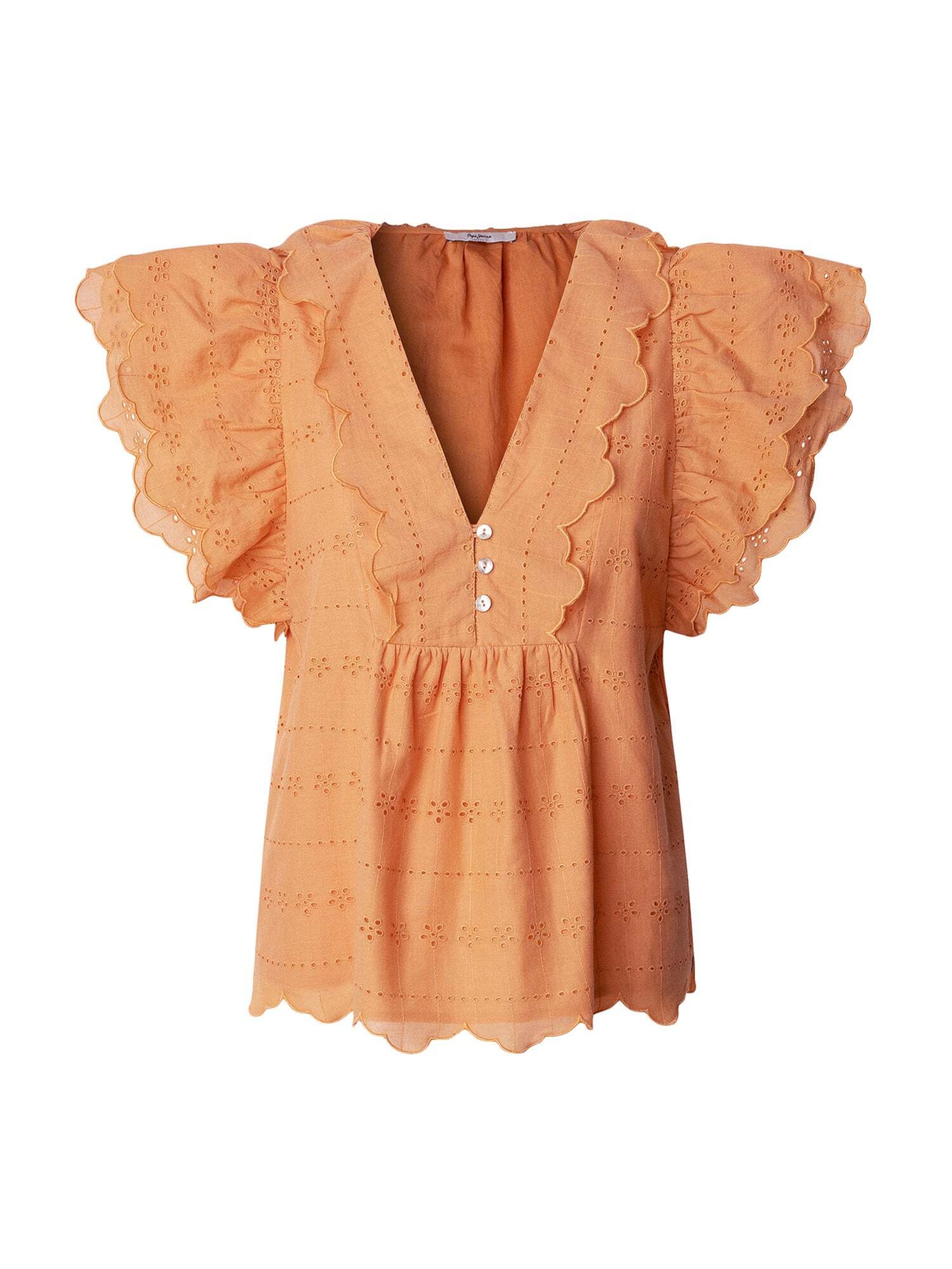 Camicia da donna 'Dame' di Pepe Jeans in arancione: frontale