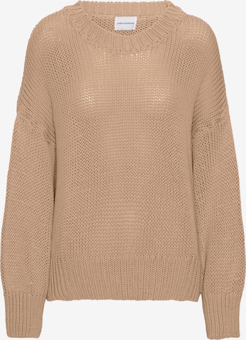americandreams Oversizepullover 'Pepper' in Braun: Vorderseite