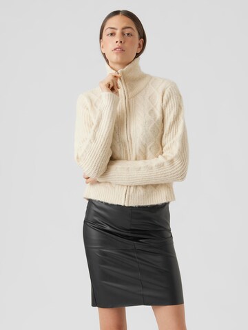 VERO MODA Knit cardigan 'ALBA' in Beige