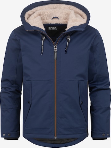 INDICODE JEANS Winterjas ' Kylian ' in Blauw: voorkant