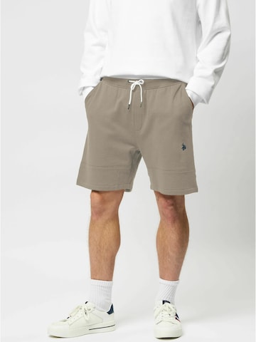 U.S. POLO ASSN. Zwemshorts in Beige: voorkant