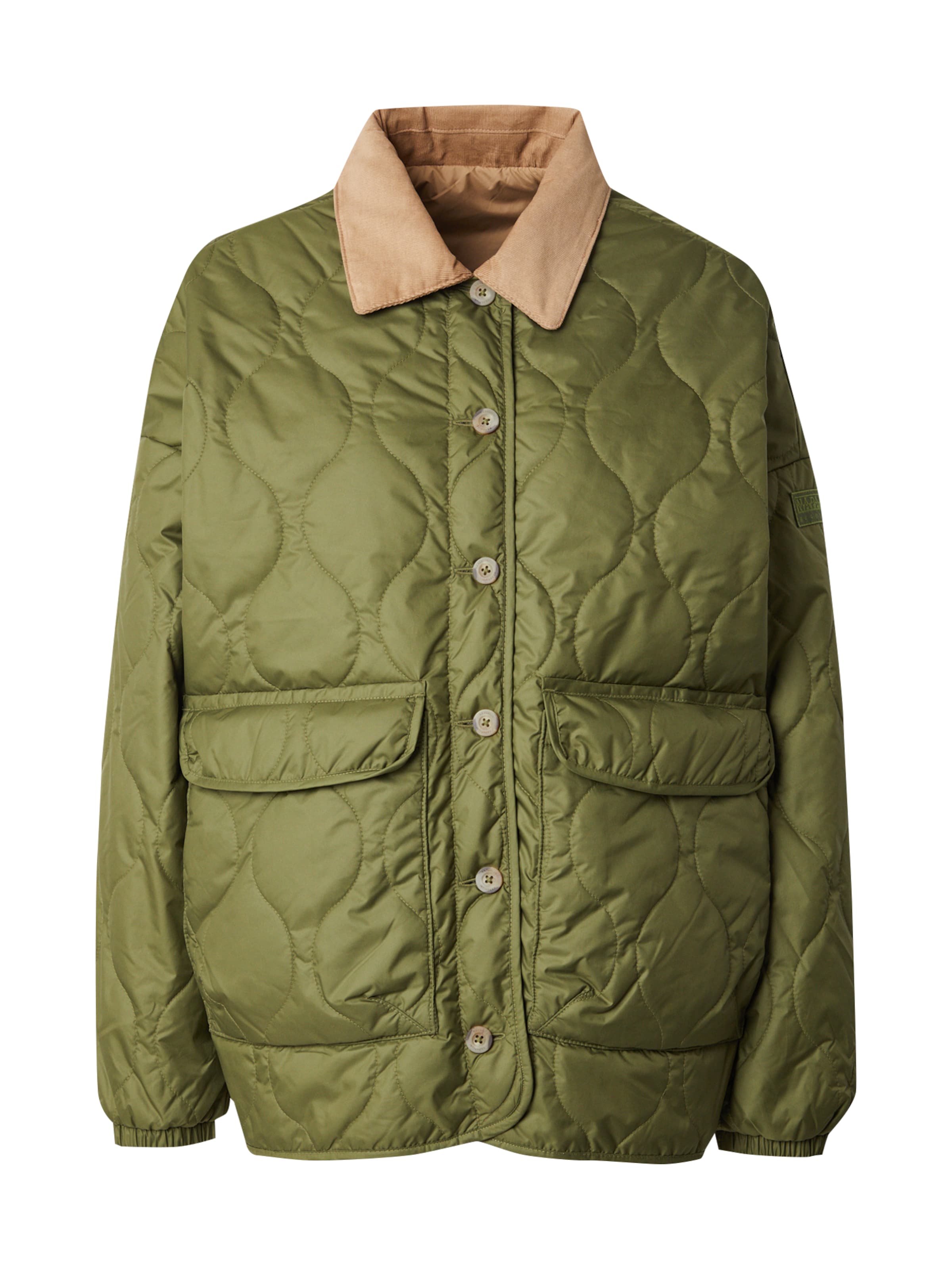 NAPAPIJRI Преходно яке 'A-SECRET' в зелено: отпред