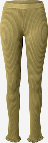 Pantaloni 'LAISA' di PIECES in verde: frontale