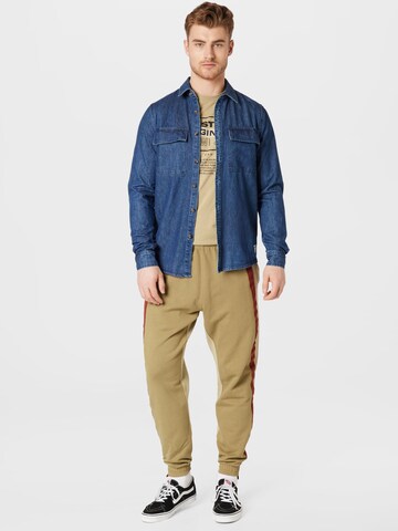 !Solid Regular fit Between-Season Jacket in Blue