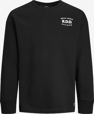 Sweat-shirt R.D.D. ROYAL DENIM DIVISION en noir : devant