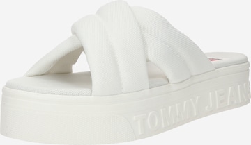 Tommy Jeans Muiltjes in Wit: voorkant