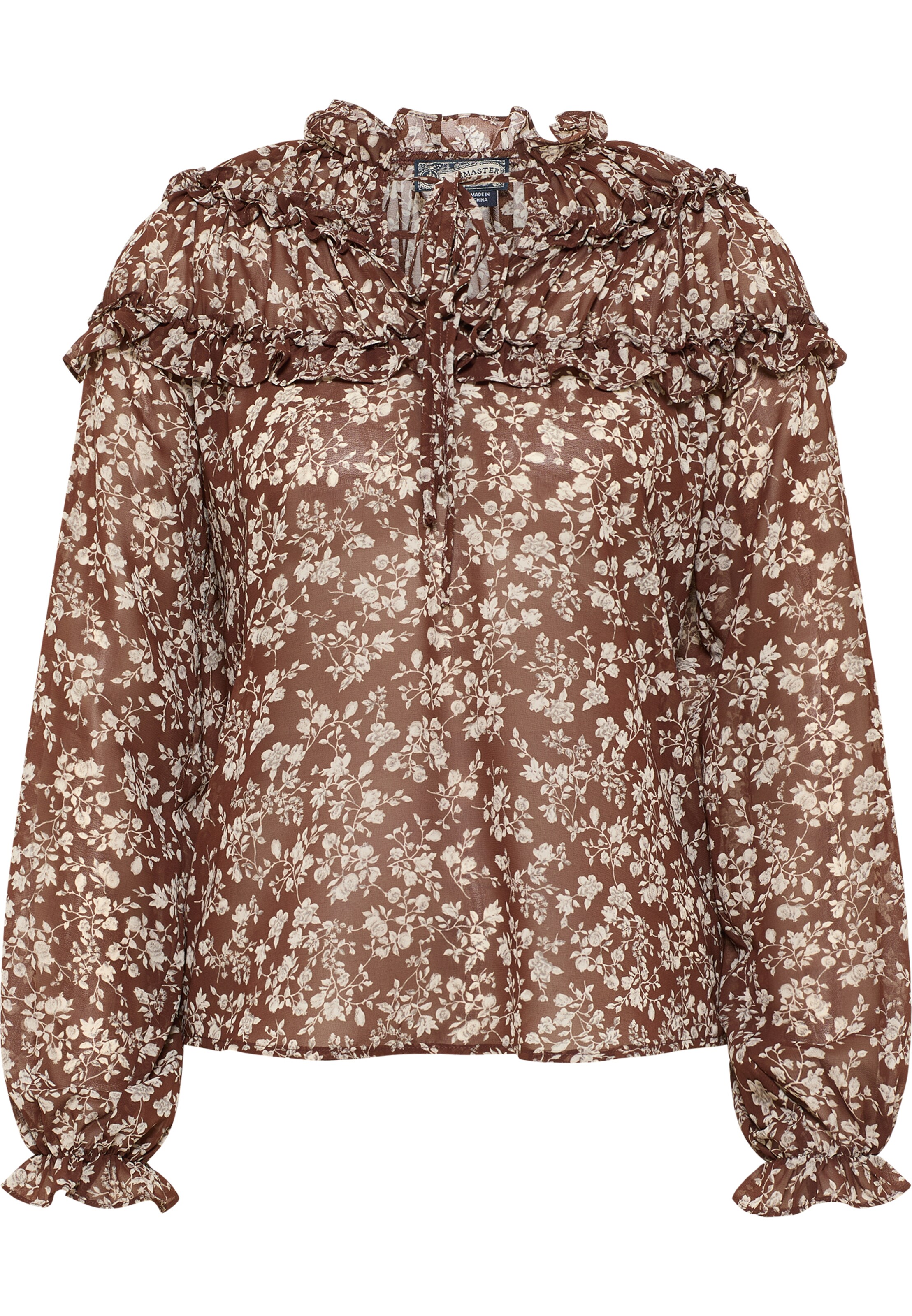 DreiMaster Vintage - Blusa em castanho: frente