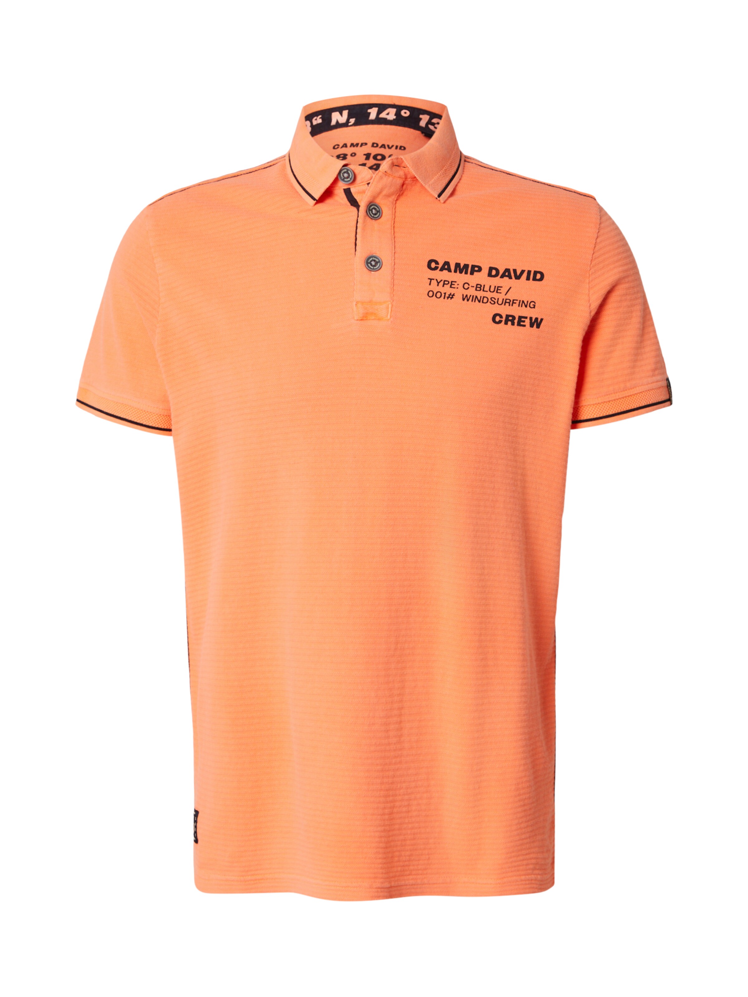 CAMP DAVID - Camiseta en naranja: frente