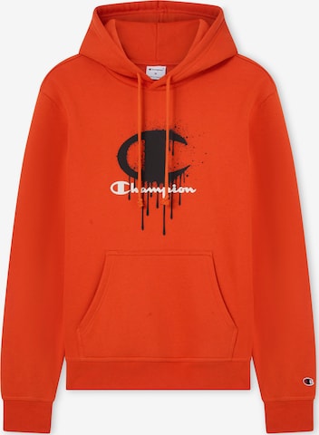 Sweat-shirt Champion en orange : devant