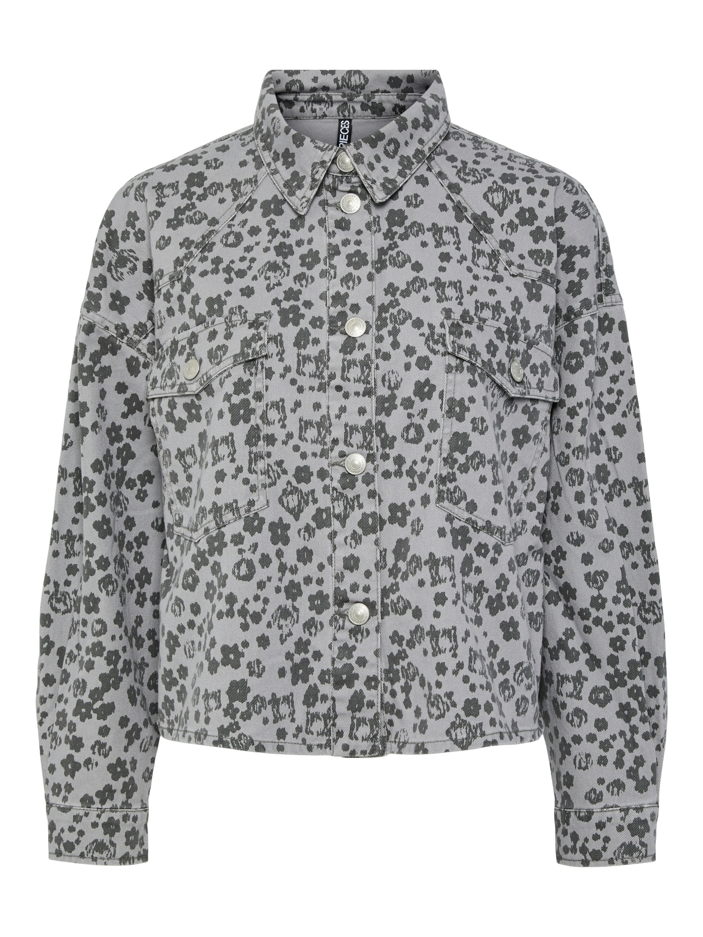 PIECES Блуза 'PCPortia' в сиво: отпред