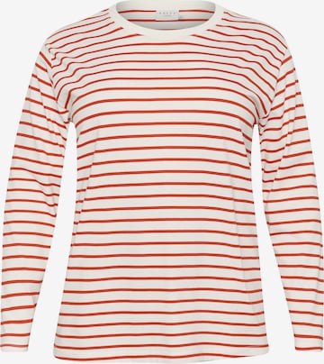 T-shirt 'Winni' KAFFE CURVE en blanc : devant