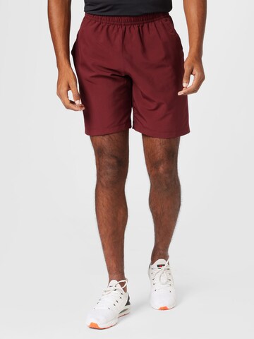 UNDER ARMOUR Regular Sportshorts in Rot: predná strana