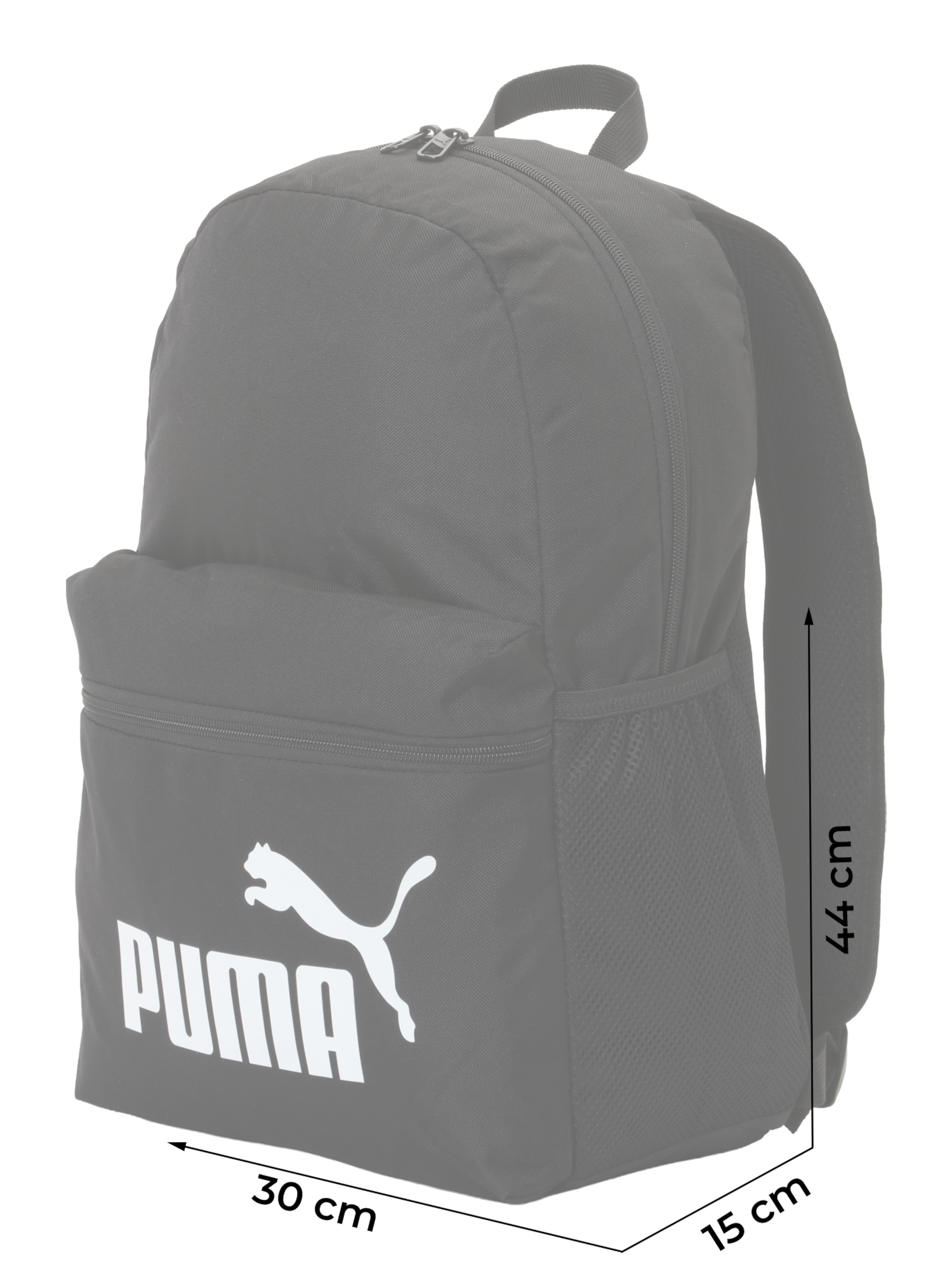 PUMA Rucksack 'Phase' in Schwarz