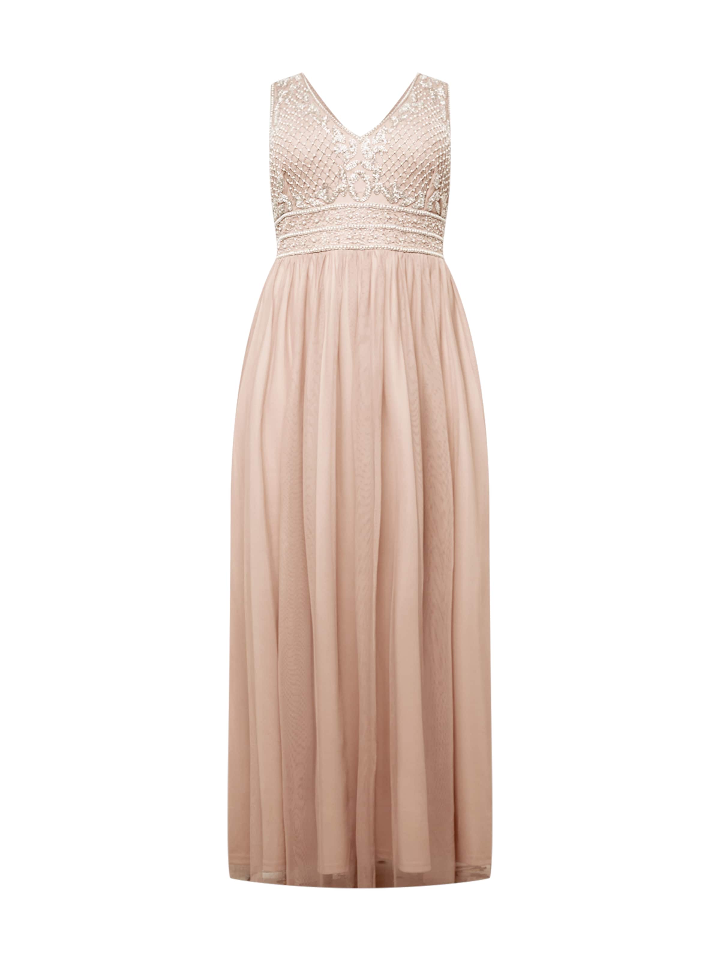 Robe de soirée 'Kreshma' Lace & Beads Plus en rose : devant