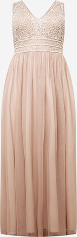 Robe de soirée 'Kreshma' Lace & Beads Plus en rose : devant