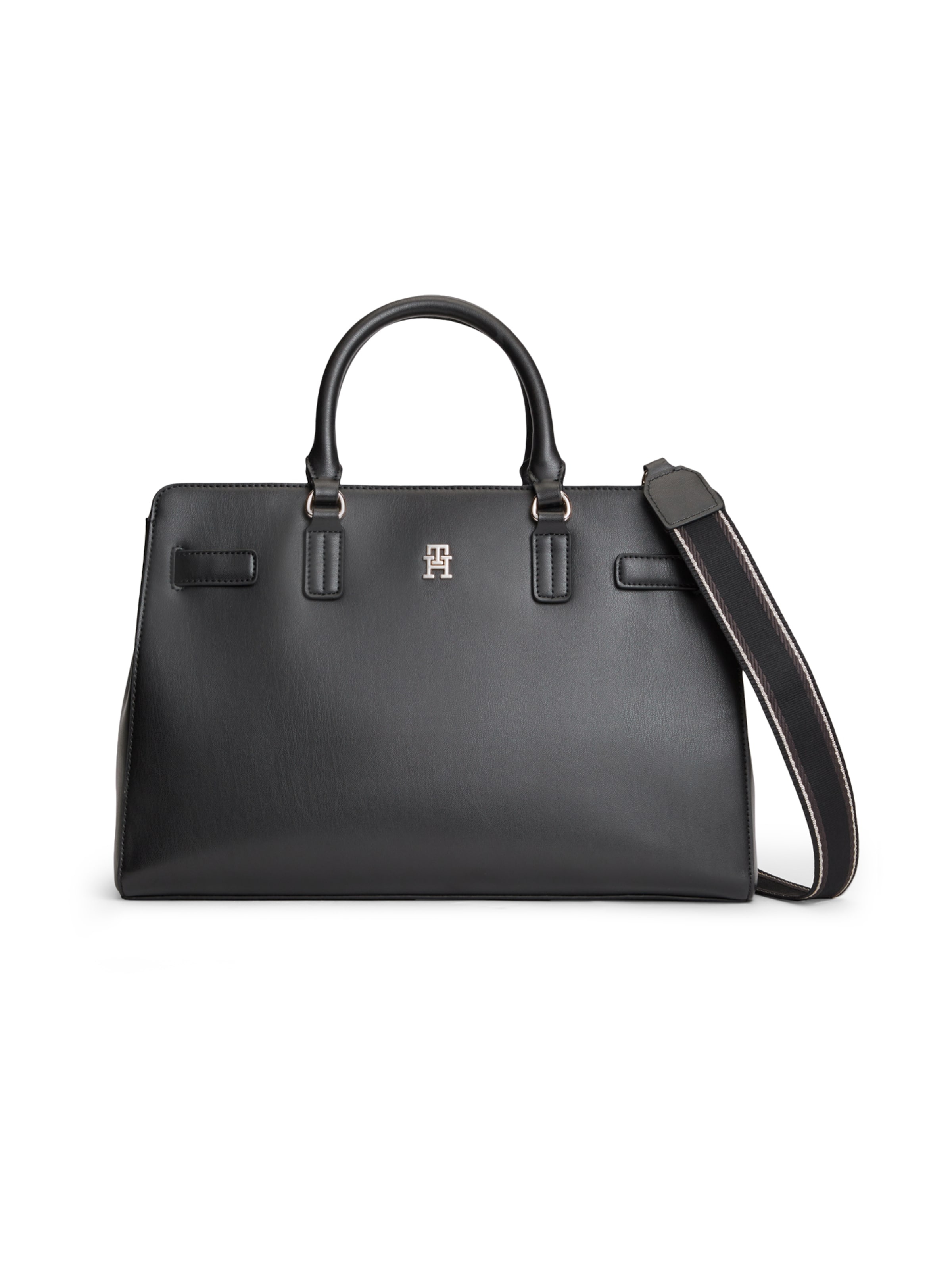 TOMMY HILFIGER - Bolso de mano 'JOY' en negro: frente
