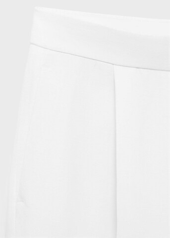 MANGO Wide Leg Hose in Weiß