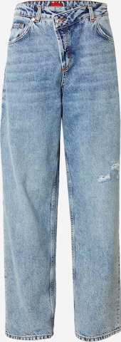 HUGO Red Wide leg Jeans 'Gisanna' in Blue: front