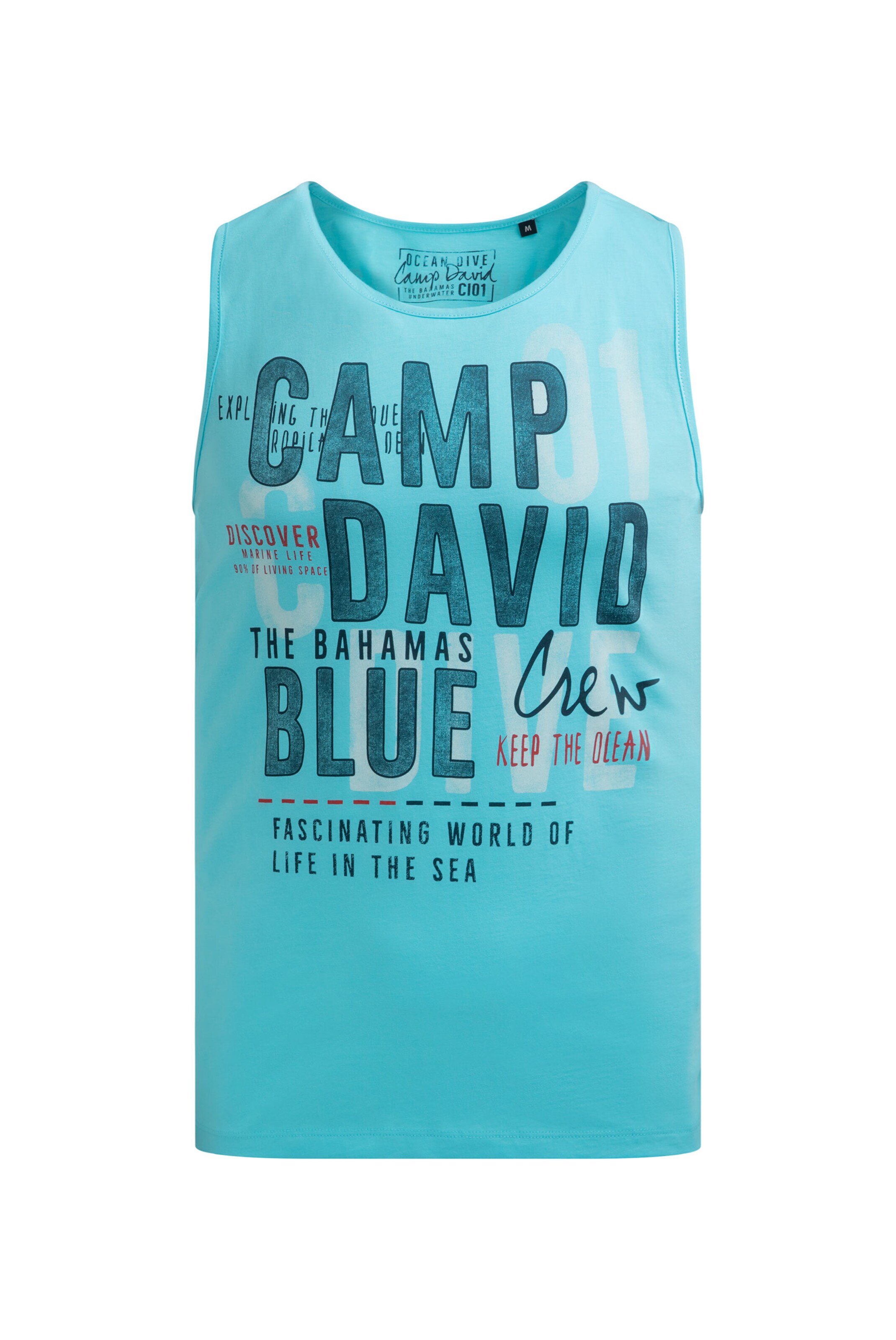 CAMP DAVID Shirt in Blue: front