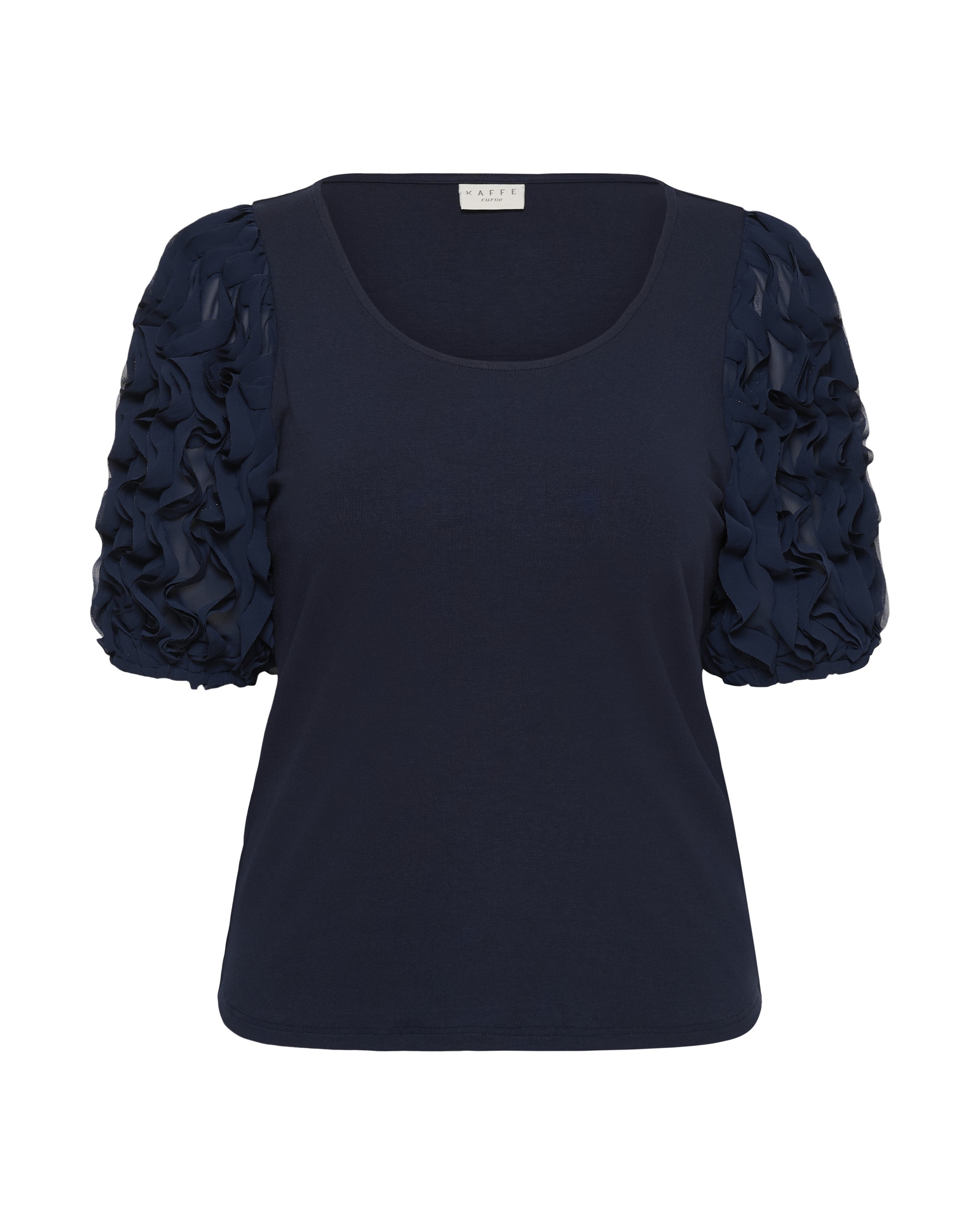KAFFE CURVE Shirts 'KCLinda' i blå: forside