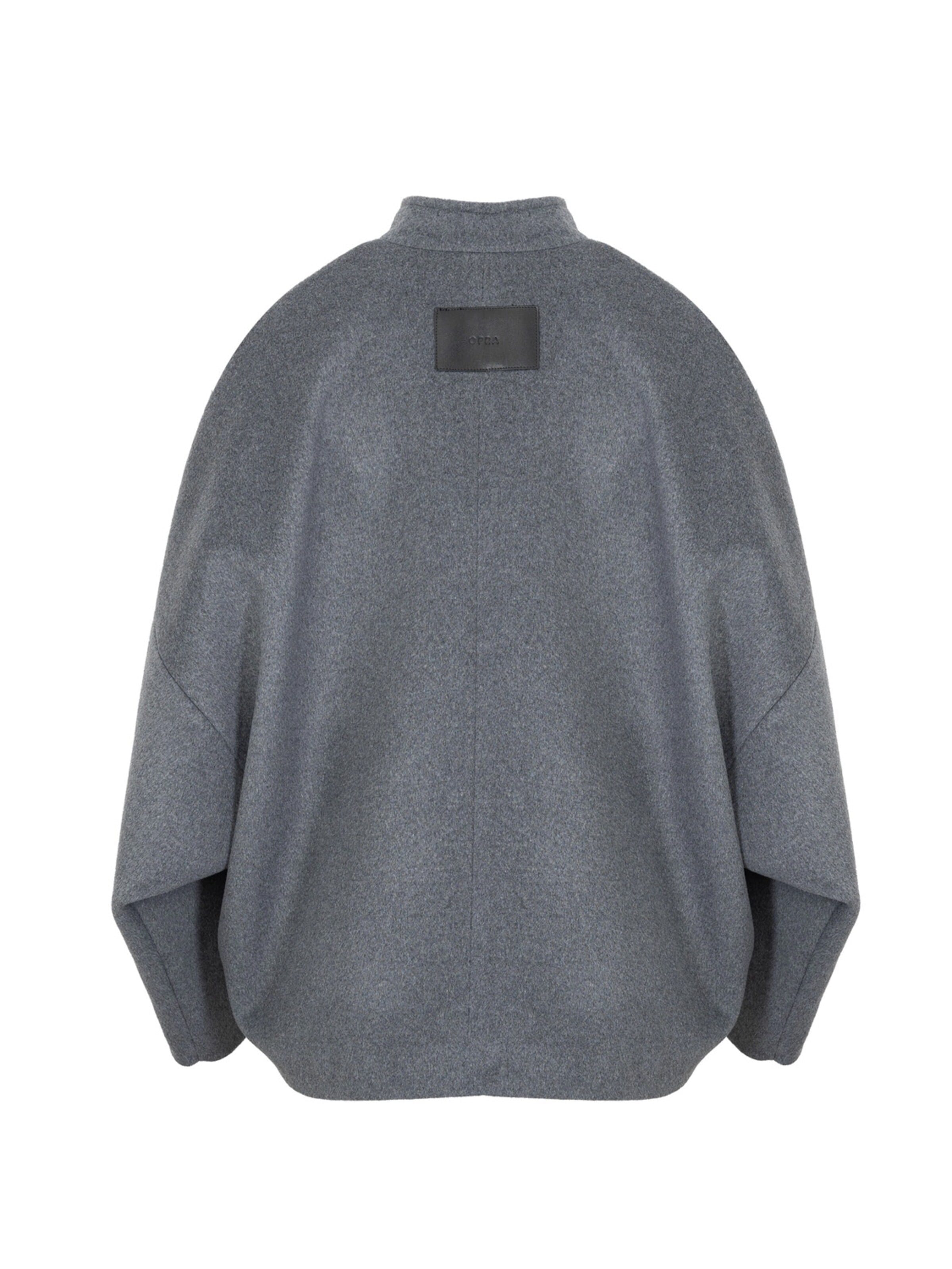 OPRA Between-seasons parka 'OPRA Oversize Kurtka Minimalistyczna Szary OP-KU-NUBA-GREY' in Grey