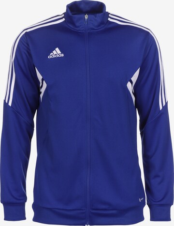 ADIDAS SPORTSWEAR Athletic Zip-Up Hoodie 'Condivo 22' in Blue: front