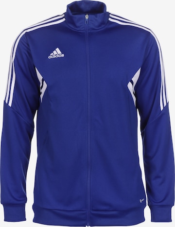 ADIDAS SPORTSWEAR Athletic Zip-Up Hoodie 'Condivo 22' in Blue: front