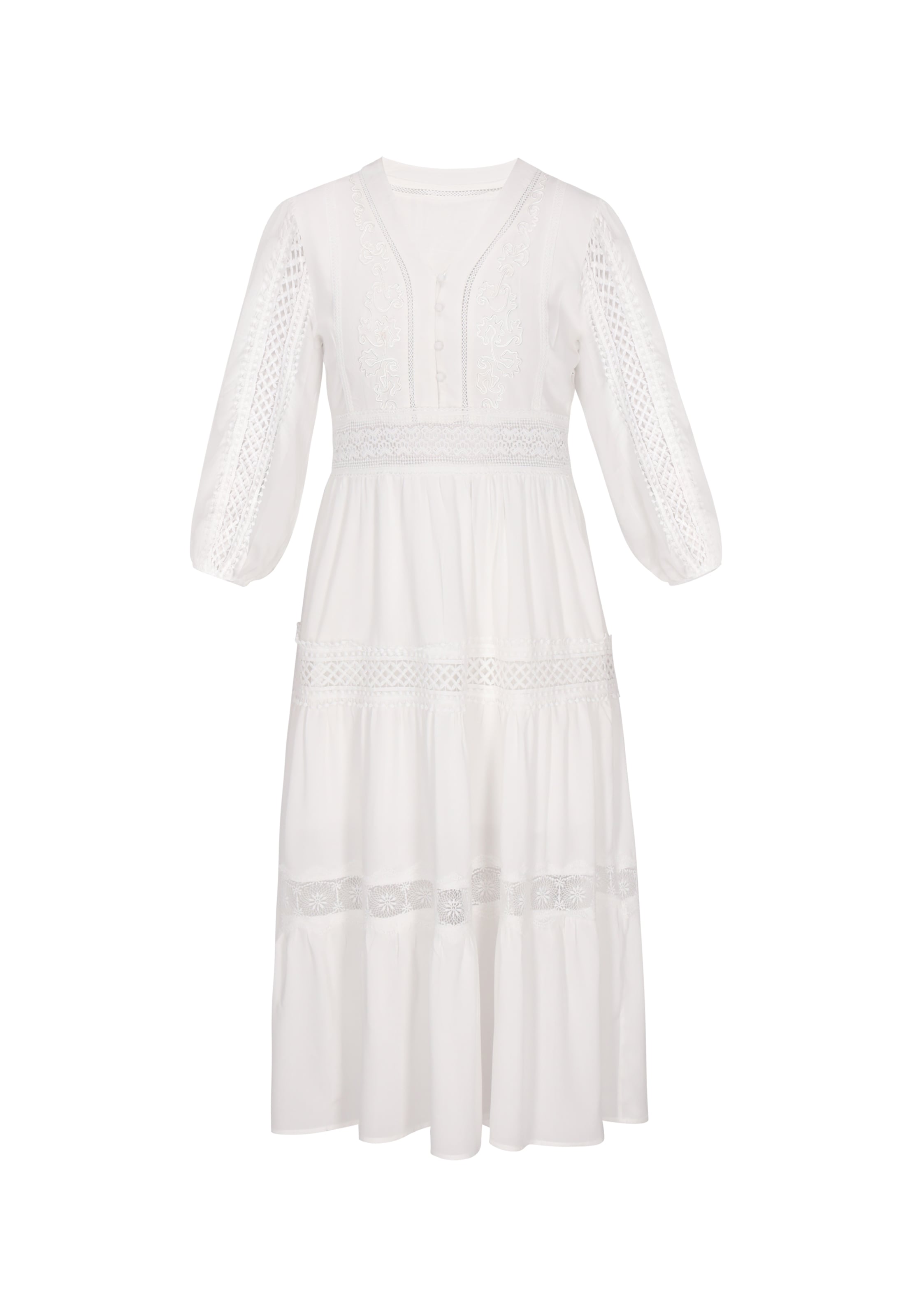Robe 'Festival' IZIA en blanc : devant