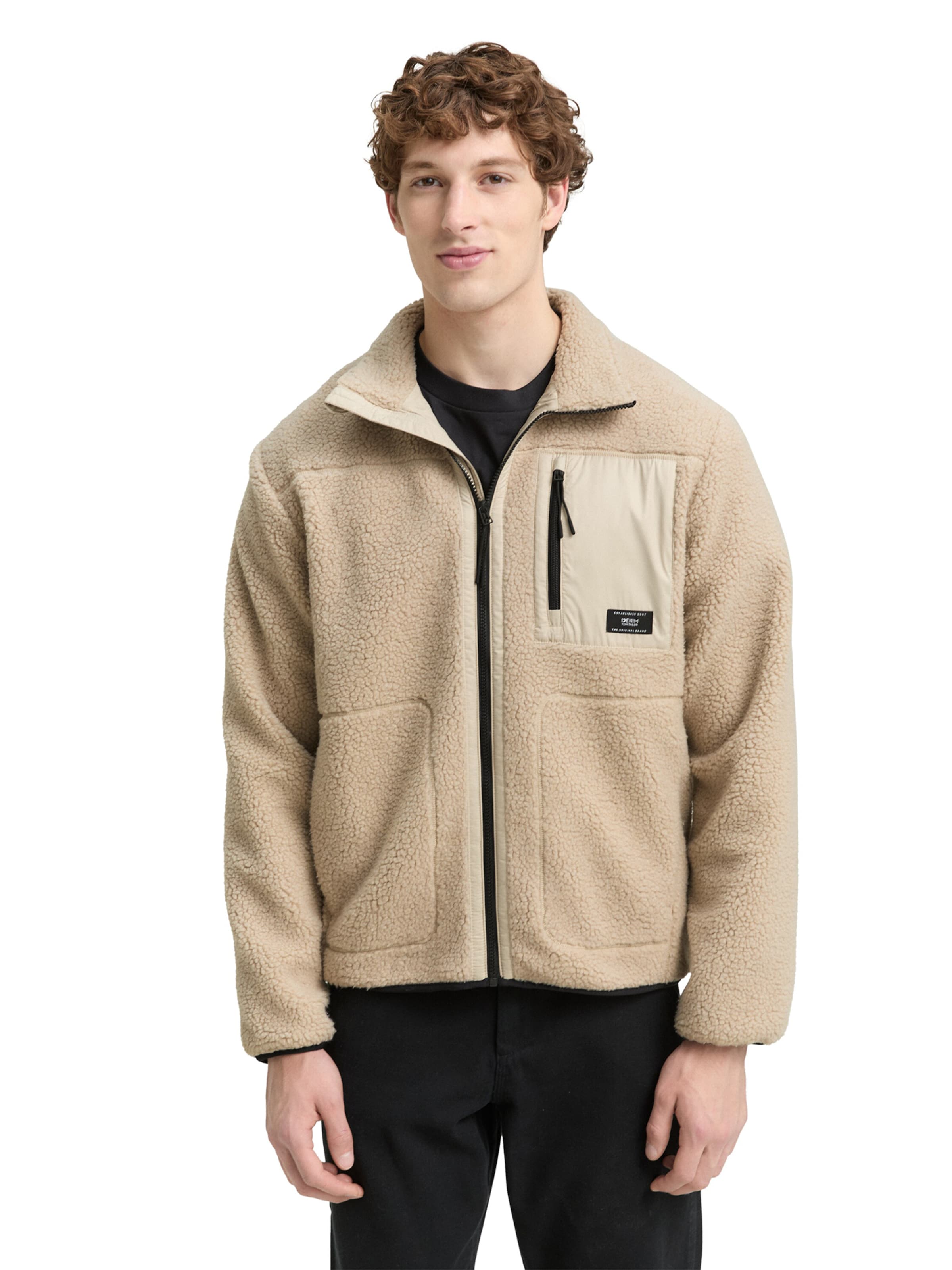 Veste mi-saison TOM TAILOR DENIM en beige : devant