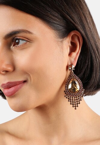 SOHI Ohrringe 'Aubree' in Gold: Vorderseite