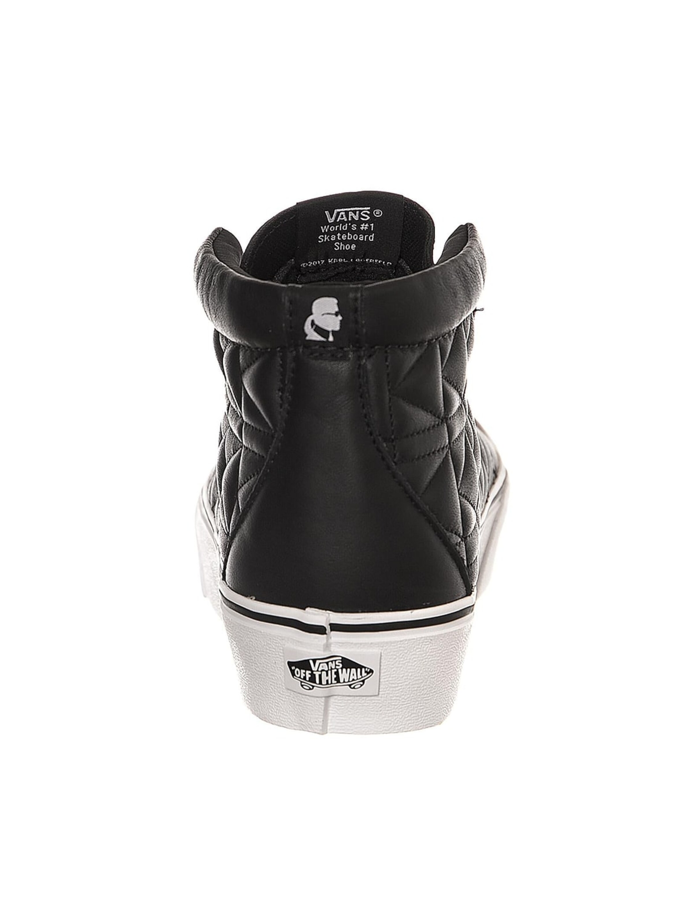 VANS Sportslig snøresko 'X Karl Lagerfeld Sk8-Hi Platform Snekaers' i sort