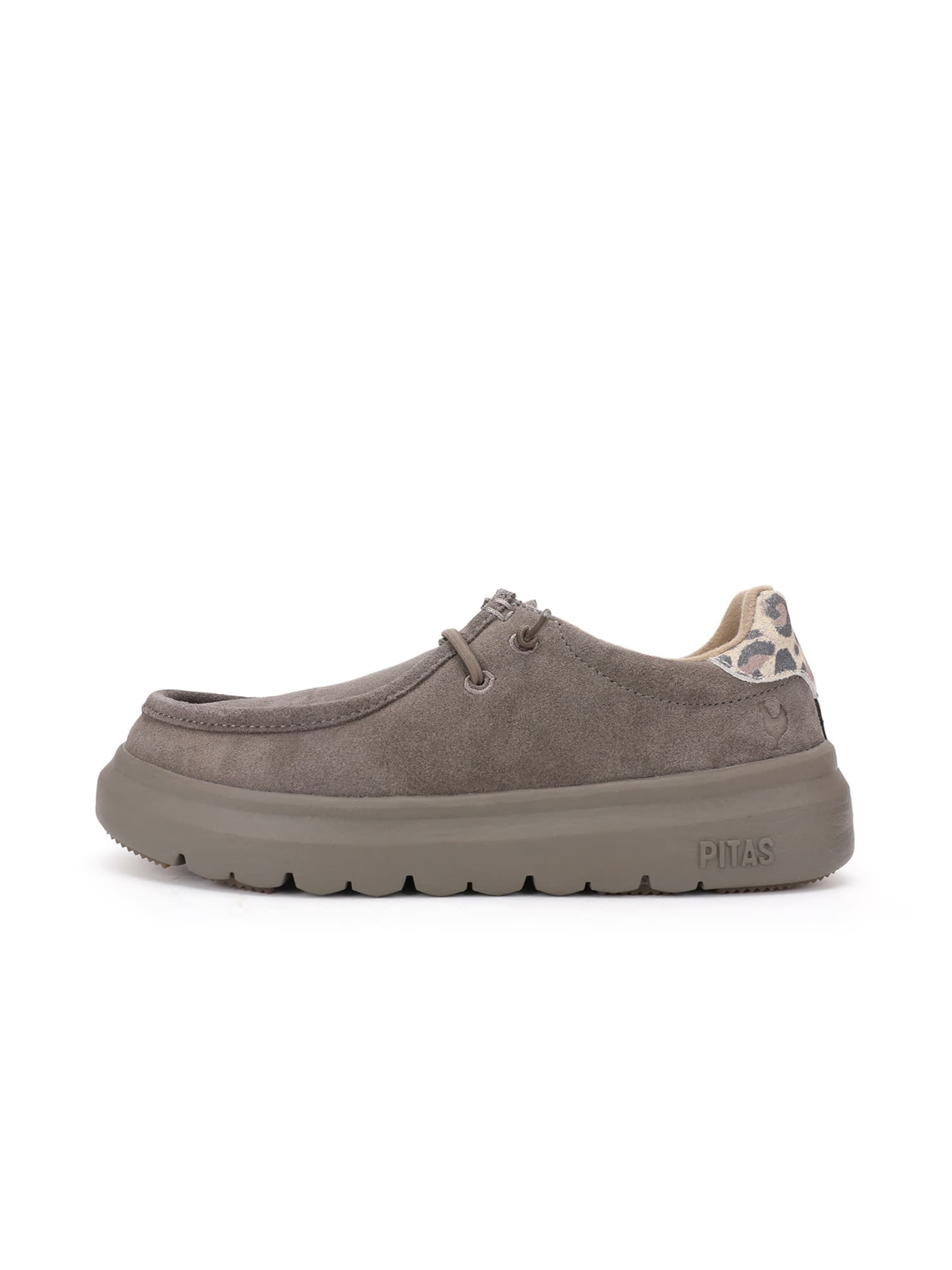 Walk In Pitas Moccasin 'Lyon' in Grey: front