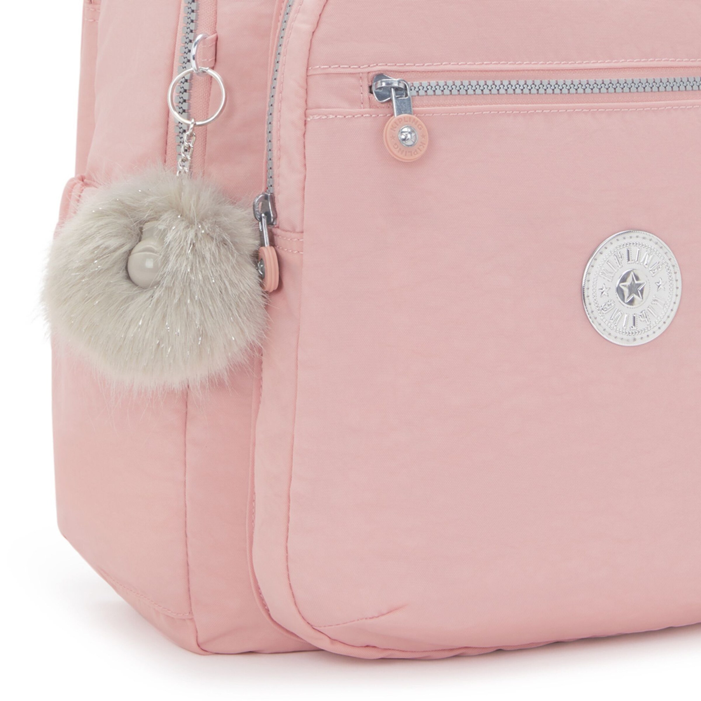 KIPLING - Mochila 'Seoul Lap' em rosa