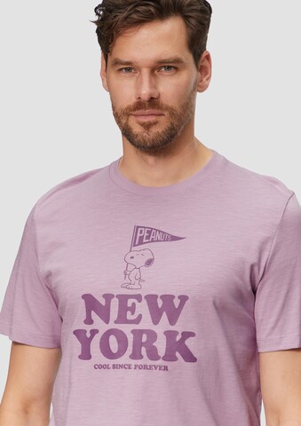 s.Oliver Shirt 'Peanuts' in Purple