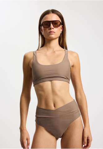 Bustier Hauts de bikini 'Bay' rethinkit studios en marron : devant
