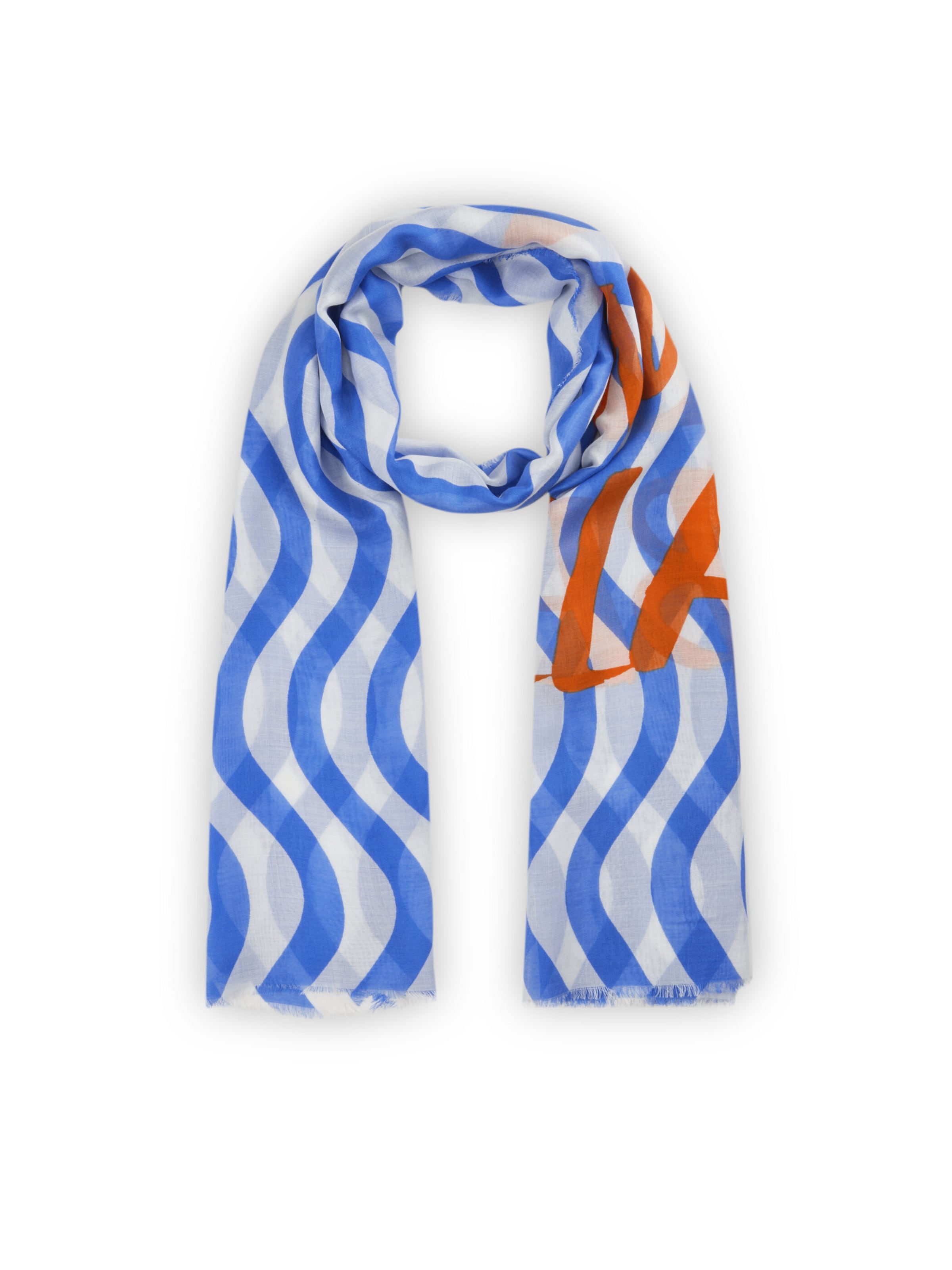 Écharpe CODELLO en bleu : devant