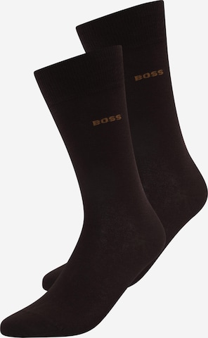 Chaussettes BOSS Orange en marron : devant