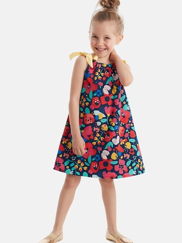 Abito 'Spring Flowers' di Denokids in blu: frontale
