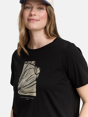 Tom Tailor Women + Shirt in Zwart