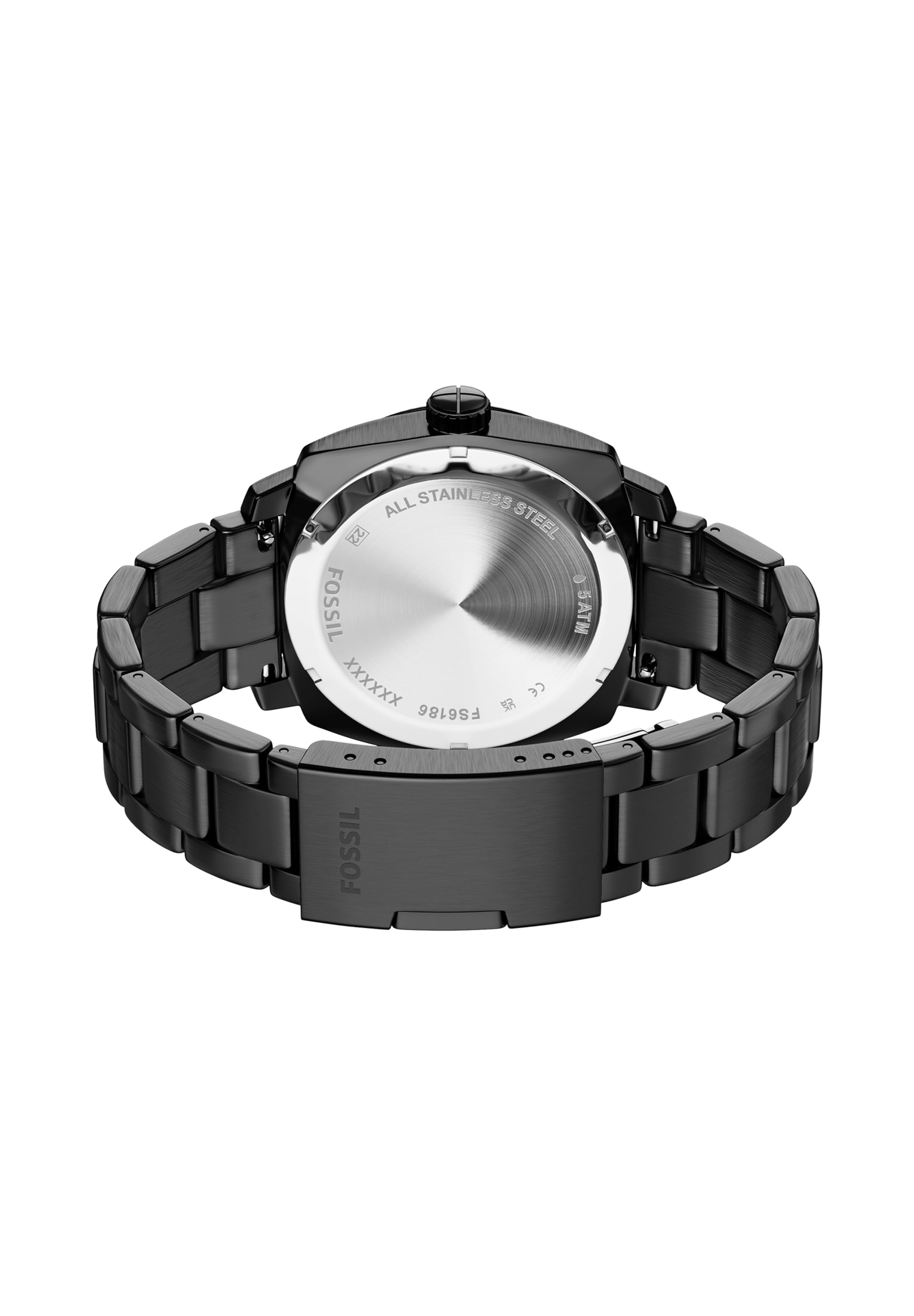 FOSSIL Analog klocka 'MACHINE' i svart